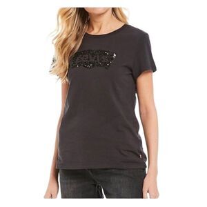 Levi’s Black Sequin Logo Classic T-shirt